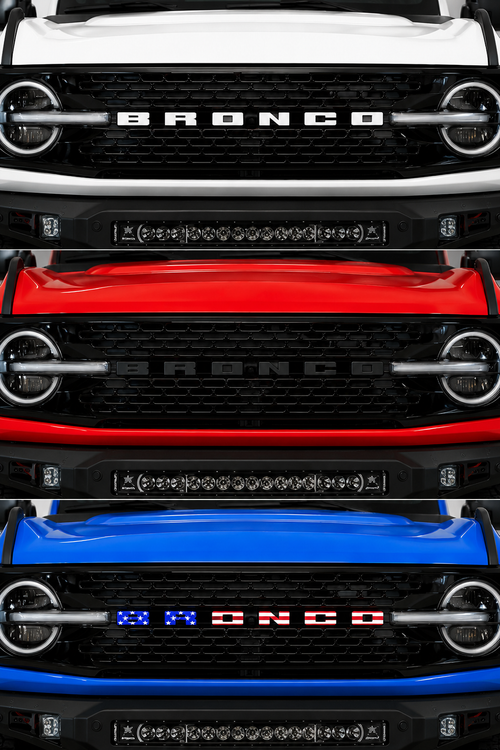 Premium 3D 2021+ Bronco Overlay Letters